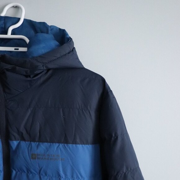 Mountain Warehouse Men's Sz S Blue Seasons Padded Hooded Winter Lined Jacket - Picture 5 of 15